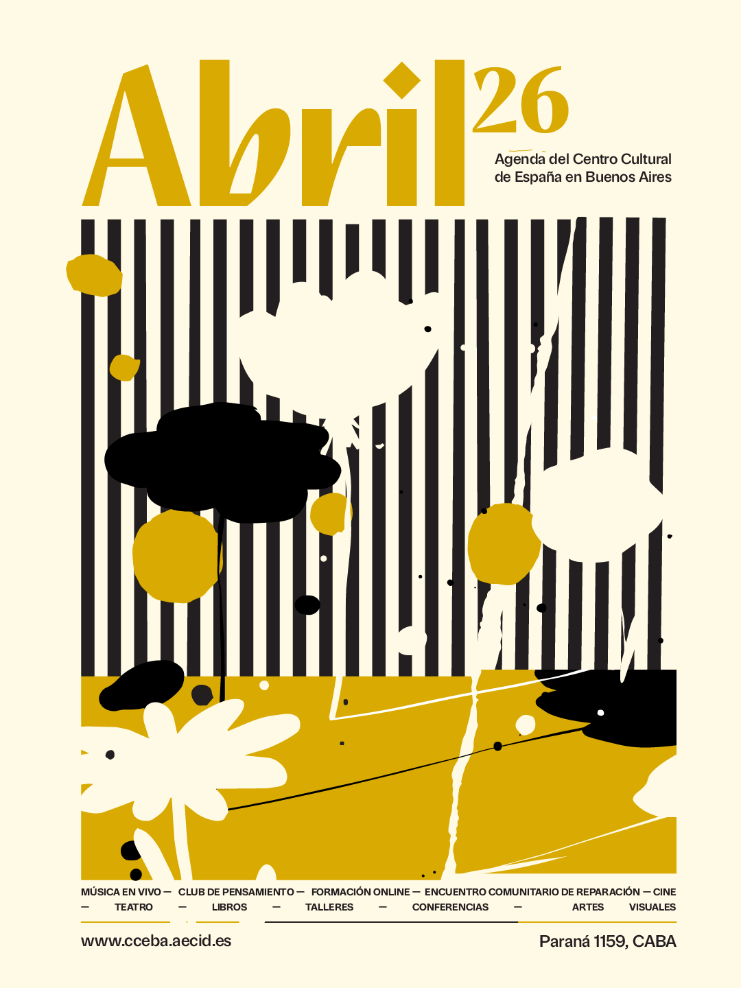 Portada de la agenda de actividades del CCEBA